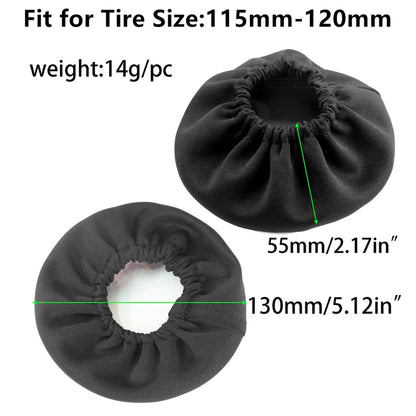 Spare Tires Cover 1/10 RC Crawler Car Compatible with 4.52"-4.72" Tires