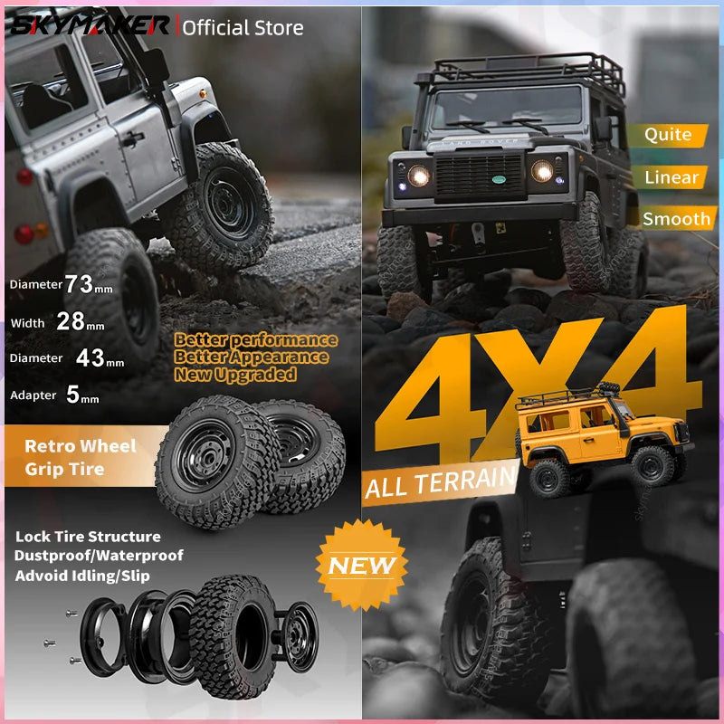 New MN99s MN98 1:12 MN Model RTR Version RC Car 2.4G 4WD RC Rock Crawler Defender Remote Control Car 1/12 RC Truck Cars Toys-EXPROTAS
