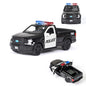 1:36 Alloy Diecast Car Models Police Car Black with Pull Back Function