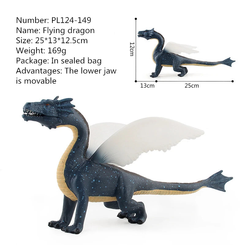 Realistic Western Mythology Dragon Action Figure for Kids Gift Toy