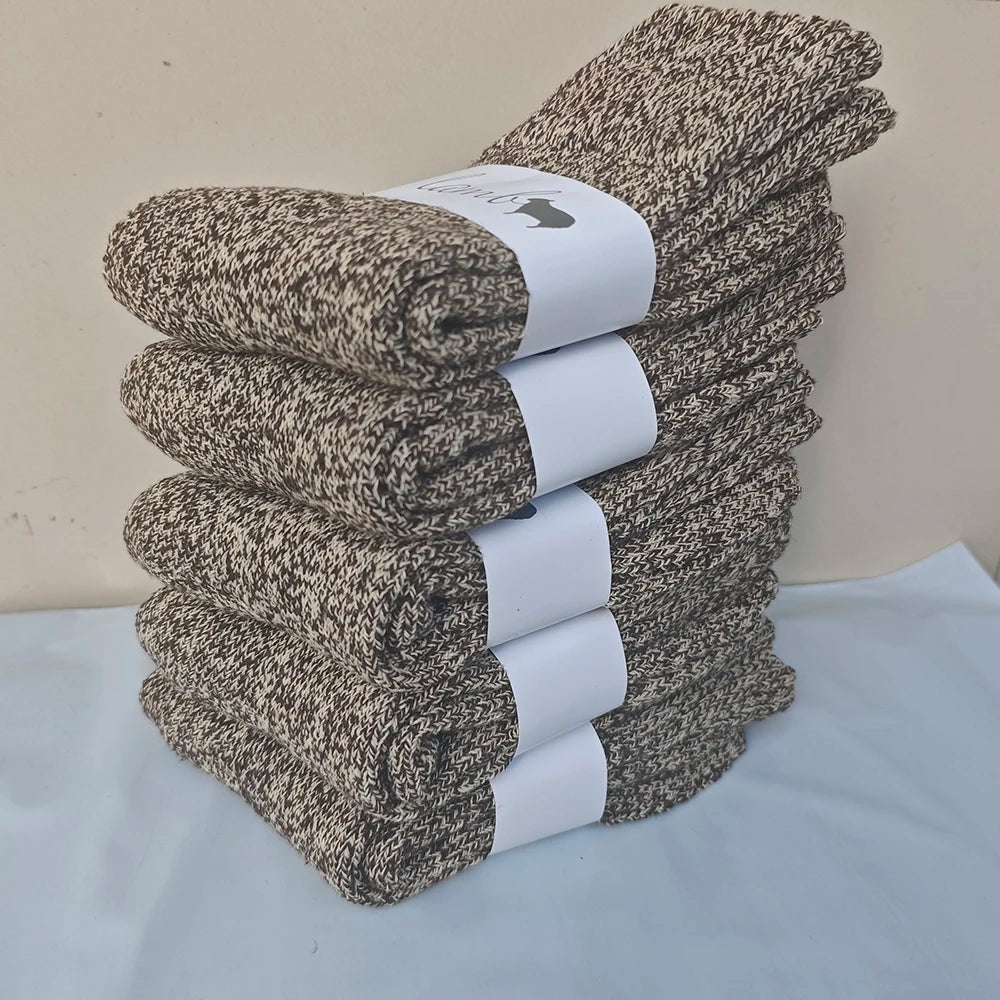 3 Pairs Merino Wool Socks Mens Thick Thermal Hiking Work Boot Winter