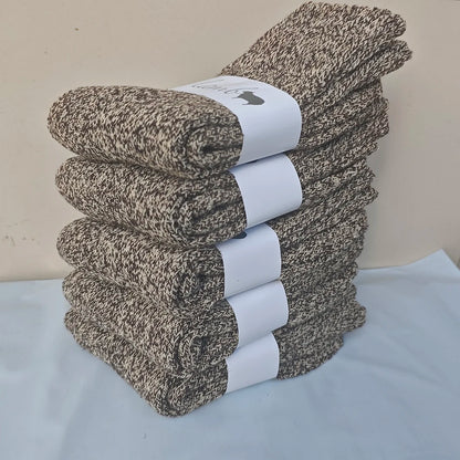 3 Pairs Merino Wool Socks Mens Thick Thermal Hiking Work Boot Winter