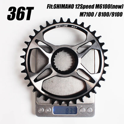 BUCKLOS 12s MTB Chainring 32T–38T for Shimano M6100 M7100 M8100 M9100