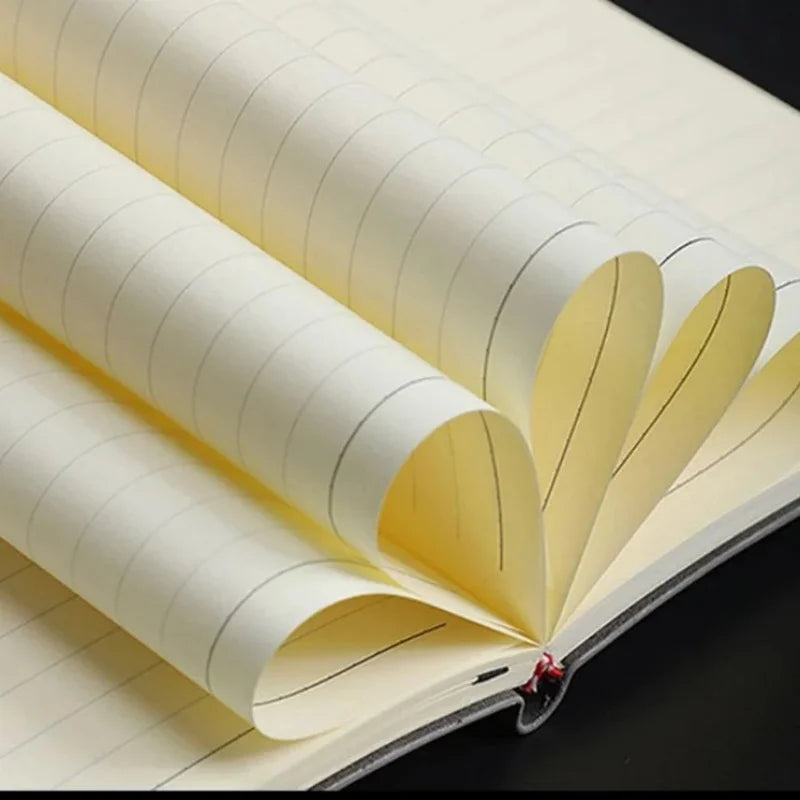 A5 A6 Journal Diary Notepad Leather Lined Notebook 160 Pages Student