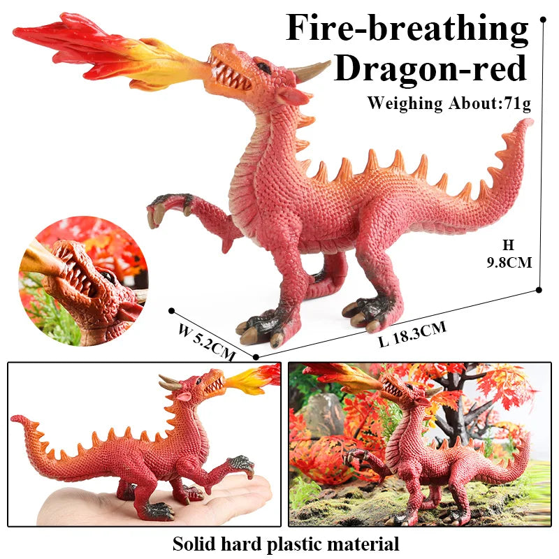 Oenux Fantasy Creature PVC Figure Dragon Phoenix Dinosaur Animal Model - EXPROTAS