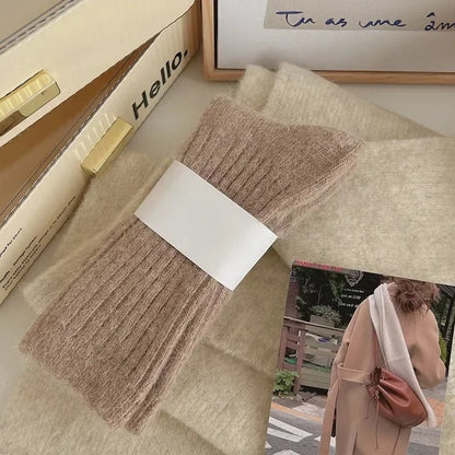 Winter Cashmere Wool Socks Women Thick Thermal Long Warm Boot Sox