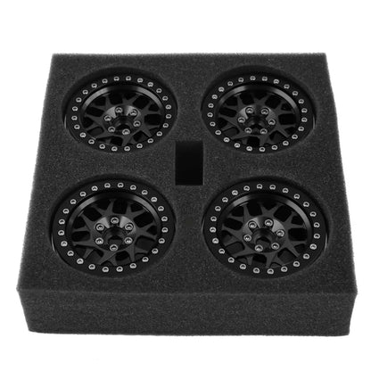 4pcs CNC Aluminum 2.2 Beadlock Wheel Rims for 1/10 RC Crawler SCX10 TRX4