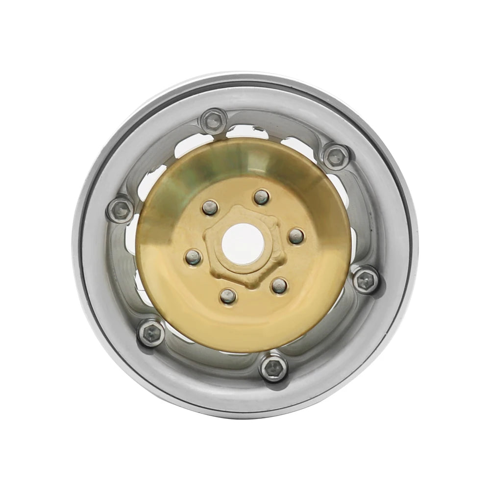 Brass Wheel Hex Hub Adapter for 1.9/2.2 Beadlock RC Crawler Axial SCX10 TRX4 TRX6 - EXPROTAS
