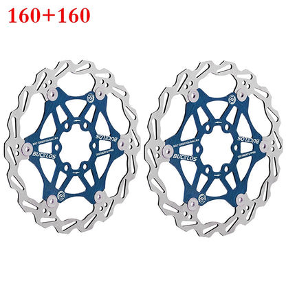 BUCKLOS MTB Floating Disc Brake Rotors 2pc 160mm 180mm 203mm Bicycle
