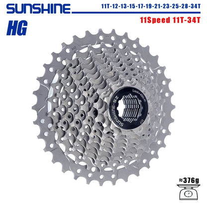 SUNSHINE Road Bike Cassette for Shimano HG 8–12 Speed Multiple Ratios - EXPROTAS
