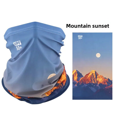 Sun Protection Mask Ice Silk Neck Gaiter Breathable Cycling Fishing Scarf