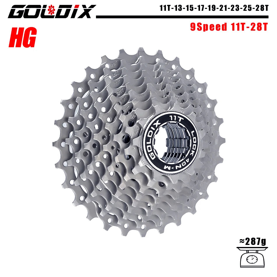GOLDIX 8–12 Speed Cassette 11-25T 11-28T 11-32T 11-34T 11-36T Compatible Shimano SRAM - EXPROTAS