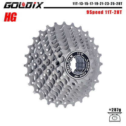 GOLDIX 8–12 Speed Cassette 11-25T 11-28T 11-32T 11-34T 11-36T Compatible Shimano SRAM - EXPROTAS