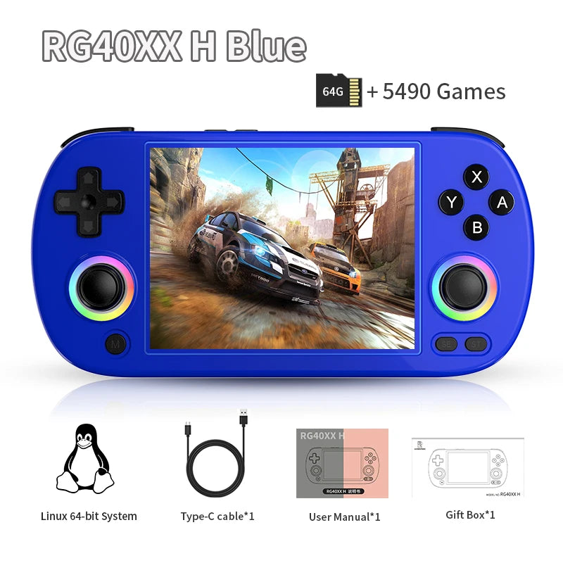 ANBERNIC RG40XX H Handheld Game Console Linux 4.0in IPS Retro Gaming - EXPROTAS