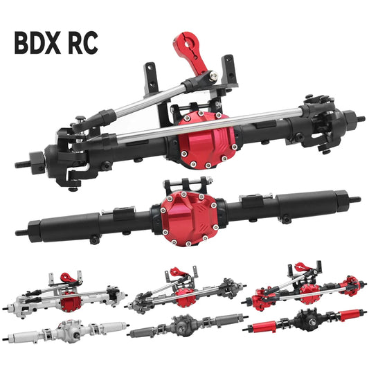 SCX10 II CNC Aluminum Front & Rear Axle Set 30T/8T for Axial AR44 90046 90047 Upgrade - EXPROTAS