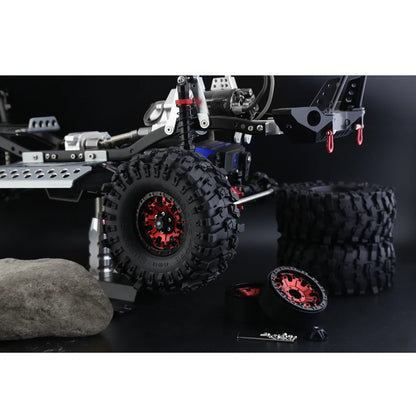 Milky White Soft Rubber 1.9 Wheel Tires 118*45MM for 1:10 RC Crawler Car Axial SCX10 90046 AXI03007 TRX4 RBX10M