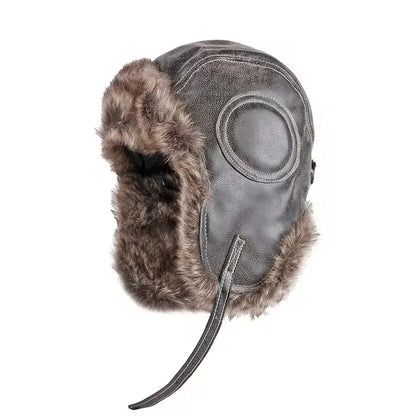 Ushanka Fur Hat Winter Cap Warm Earflap Trapper Ski Bomber Hats for Men Women