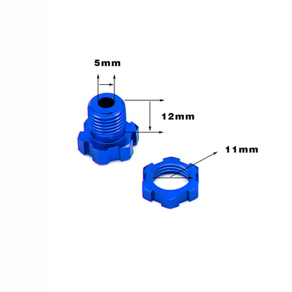 1 set 17mm Hex Nuts Splined Wheel Hubs  for traxxas E-REVO wheel hubs 5353X 1/10 E-MAXX Summit E-REVO REVO 3.3