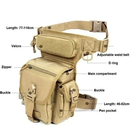 Waterproof Leg Wrap Outdoor Fishing Hiking Camping Belt Oxford Cloth