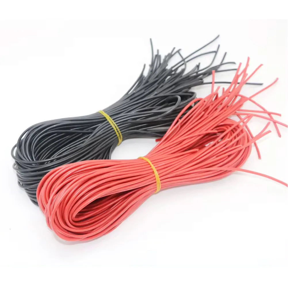 Wire Silicone Cable 10m 12 14 16 18 20 22 AWG Flexible Tinned Copper