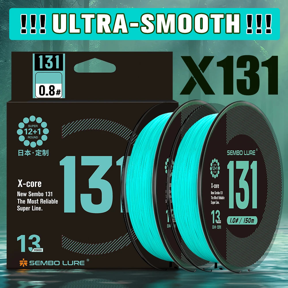 13 Strands Braided Fishing Line PE Multifilament Abrasion Resistant