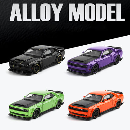 1:32 Dodge Challenger SRT Hellcat Redeye Diecast Alloy V8 Model Car