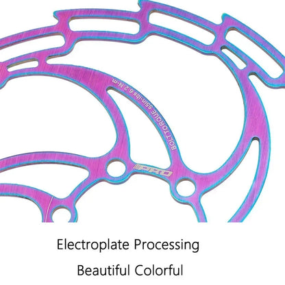 Colorful Stainless Steel Bike Disc Rotor 160/180/203mm 6-Bolt MTB Road Bicycle