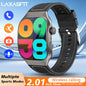 LAXASFIT Smart Watch Heart Rate Monitor 2.01 Inch Touch Screen for Men Women