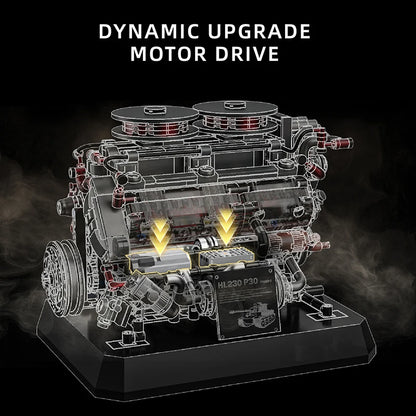 1200+pcs Tiger Tank Engine Simulation Building Blocks Technical DIY Model Toy Gift