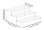 Acrylic Display Stand 1-4 Tier Transparent Shelf for Cupcake Perfume Doll