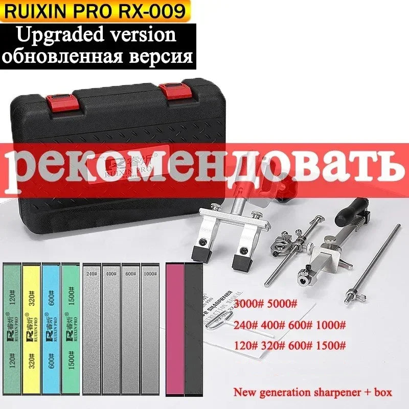 2023 New Upgraded Version Ruixin Pro RX009 Aluminium Alloy Knife Sharpener System 360 Degree Flip Constant Angle Grinding Tools-EXPROTAS