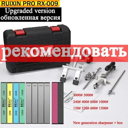 2023 New Upgraded Version Ruixin Pro RX009 Aluminium Alloy Knife Sharpener System 360 Degree Flip Constant Angle Grinding Tools-EXPROTAS