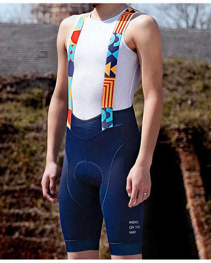 INBIKE Mens MTB Cycling Bib Shorts Padded Road Mountain Bike Riding Shorts
