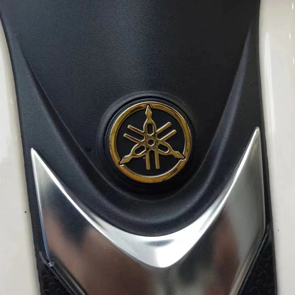 3D Yamaha Logo Decal Sticker Gold White Blue Red Tank Helmet Emblem