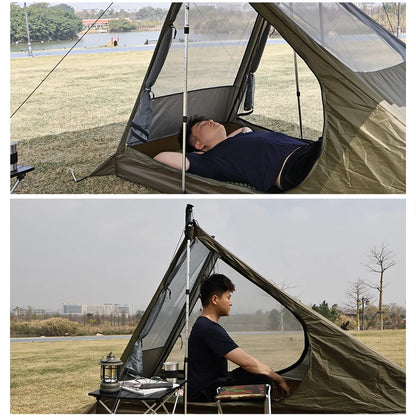 Ultralight 1-Person Mesh Tent Quick Setup Camping Trekking Shelter