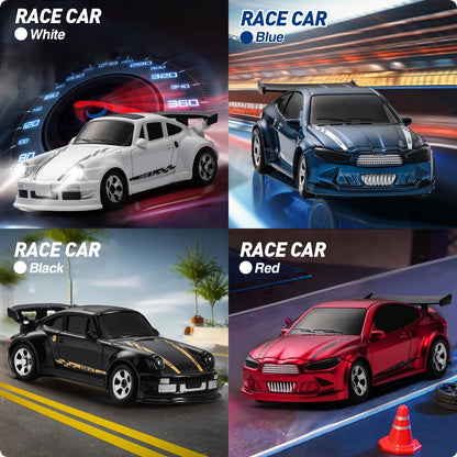 Mini Desktop RC Drift Car 1:64 4WD Remote Control Stunt Racing Toy