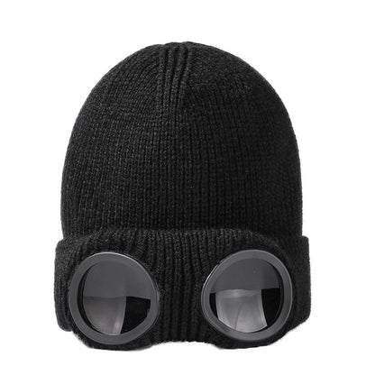 Winter Warm Beanie Hat Windproof Knitted Ski Cycling Cap for Men Women