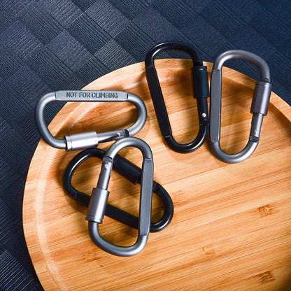 6PCS Outdoor Keychain Clip Carabiner Set for Camping EDC Survival Hiking