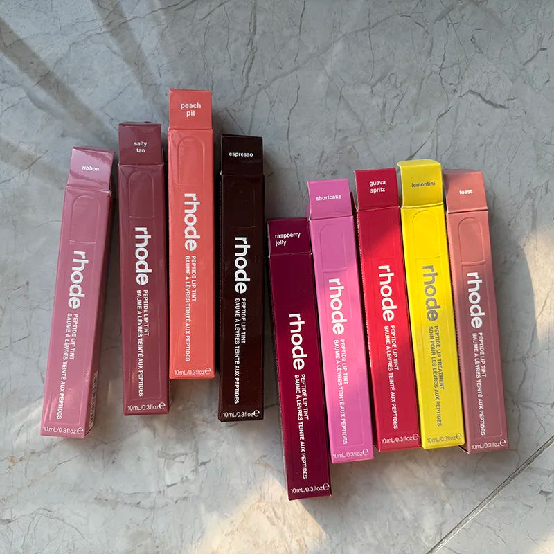 Rhode Shimmer Lipstick Liner Waterproof Gloss Blush Makeup Lemontini