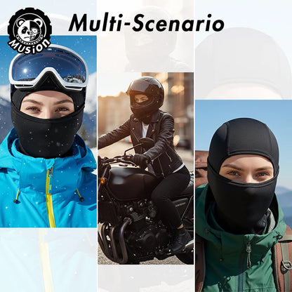 Women Cycling Face Mask Hooded Sun Protection Neck Gaiter Summer