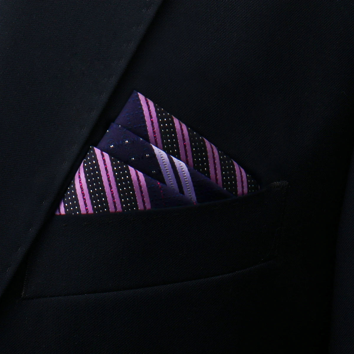 Mens Pocket Square Handkerchief Solid Satin Wedding Accessories