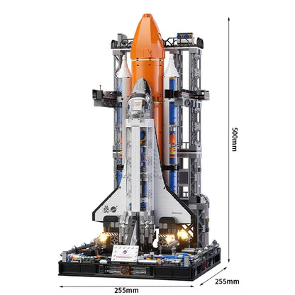 JAKI-8513 Space rocket Space shuttle to explore the moon Space rocket build model adult children's building blocks toy-EXPROTAS