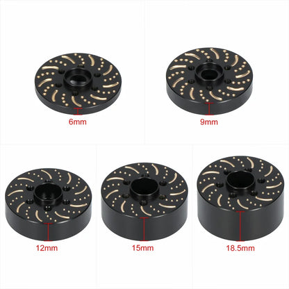Brass 12mm Hex Wheel Weights Brake Disc Adapters for 1.9 2.2 RC Crawler