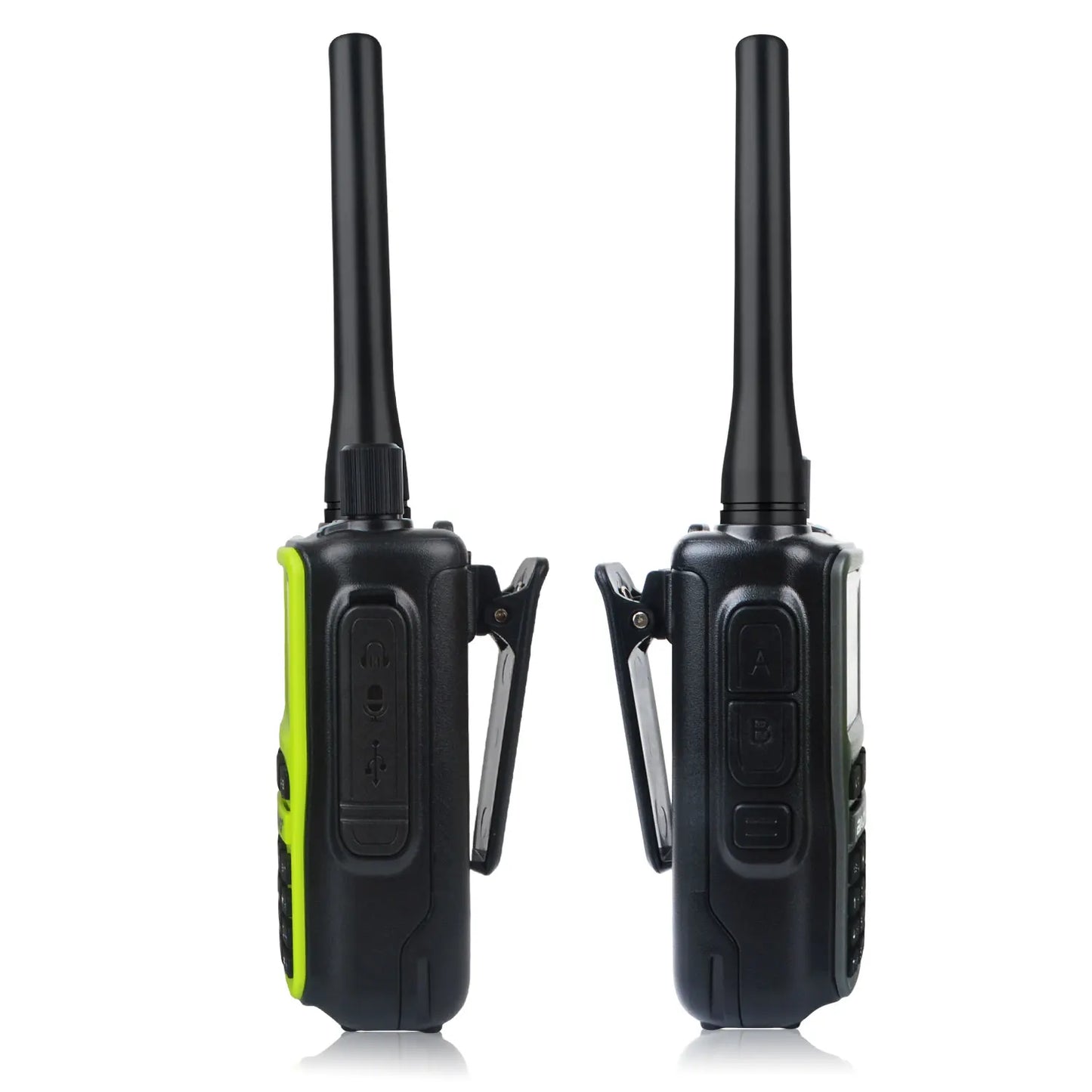 2PCS Baofeng Dual Band Mini Walkie Talkie 5W Radio Air Band Compact