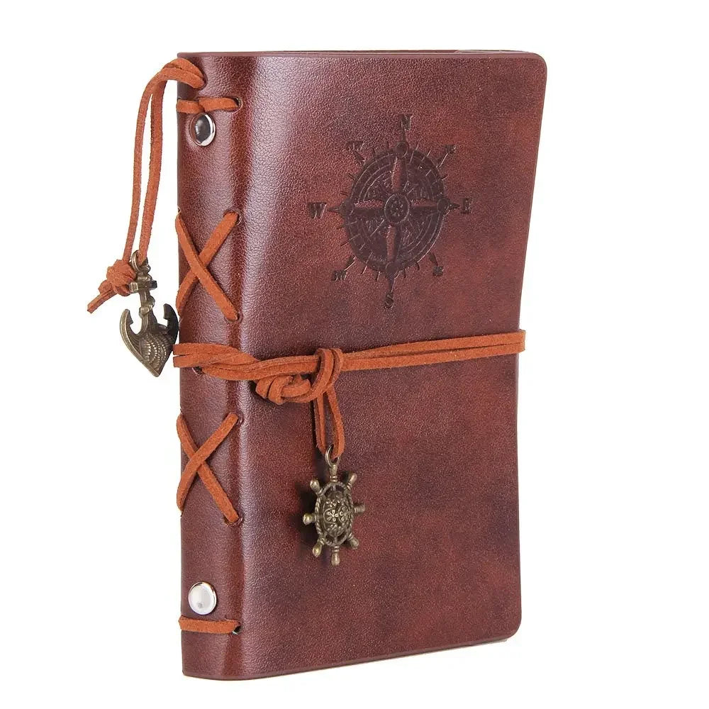 Journal Binder Cover 14x10cm Leather Korean Style Notebook for Diaries