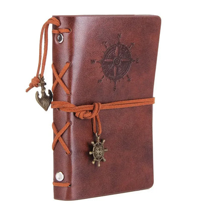 Journal Binder Cover 14x10cm Leather Korean Style Notebook for Diaries