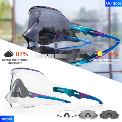 2025 Kapvoe Sport Sunglasses, UV400 Road & MTB Cycling Glasses for Men & Women