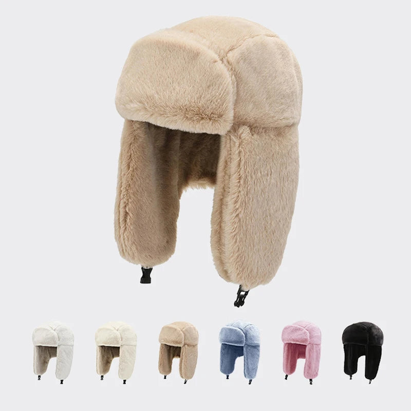 Warm Ear Protector Winter Hat for Men Windproof Outdoor Sports Cap