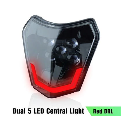 PowerZone Motorcycle  Headlight Headlamp Head Light Supermoto Fairing For KTM EXC SXF MX Dirt Bike Enduro  Headlight - EXPROTAS