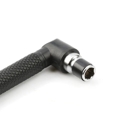 Hexagon Screwdriver Bit 1/4" Double-End Handle Black 6.35mm Wrench Tool
